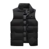 Heren Vest Donsjack Herenjas Parka 2023 Winterkwaliteit Warme jas Bovenkleding Mouwloos Stylist Winter Maat 2XL 3XL 4XL