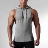 Men's Tank Tops Cotton Fitness Gym Top Sleeveless Hoodie S Arrivals Custom Workout Clothes For Men