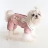 Abbigliamento per cani Tasca per le orecchie Vestiti per animali Pigiama Vestito Cappotti per gatti Cuccioli Abbigliamento floreale per cani Teddy 3 colori