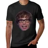 Herenpolo's Austin Powers Face Sticker T-shirt Jongens Witte T-shirts Anime Grafisch Shirt Dierenprint Heren