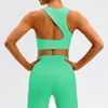 アクティブセットWyplosz Fitness Clothing Top Women's Tracksuit Gym Sportswear Set Yoga Kit Ovalls Bra Shorts Cross Leggings Tight High Waisted