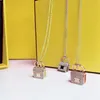 Mode hanger kettingen voor vrouw ketting sieraden tas stenen hangers goede kwaliteit 3 kleuren met geschenkverpakking224A