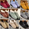 5 Styles Moda Kadın Süet Deri Sıcak Terlik Sıradan Loafers Ayakkabı Dantel Up Peluş Peluş Günlük Ayakkabı Botları Kadınlar İçin