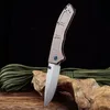 Farfalla BM748 Coltello pieghevole tascabile alleggerito 9CR18MOV Lama in lega di alluminio 6061 T6 Caccia da campeggio Coltelli da sopravvivenza EDC