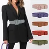 Belts Punk Fashion Leather Wide Belt Ladies Casual Luxury Waist Simple Versatile Goth Pin Buckle Slim Fit Coat Sweater Waistband