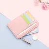 Kleine portemonnee Credit Multi-kaarthouders Pakket Mode PU-functie Rits Ultradunne organizer-etui Student Dames portemonnee