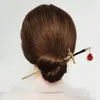 Заколки для волос в стиле панк, металлическая шпилька с мечом, китайские рубиновые палочки для женщин, инструменты для дизайна прически «сделай сам», аксессуары, подарок