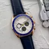 オメグ2023 New Six Three Stitches Luxury Mens Watches Quartz Watch高品質のブランドデザイナークロックレザーベルトメンファッションアクセサリーホリデーギフトモントラックス