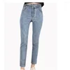 Женские джинсы с высокой талией, бархатные толстые женские зимние узкие эластичные теплые брюки, синие джинсовые брюки для мам с флисом