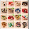 Charmarmband Bohemiska kristallpärlor armband för kvinnliga fjärilsankarträd sätter mode smycken pulseira gåvor