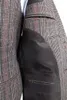 Abiti da uomo Abito da uomo 3 pezzi Marrone Classico Tweed Custom Made Slim Fit Stile gentiluomo Festa di nozze su misura per giacca Pantaloni Gilet