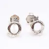 Earrings Panda Designer Luxury Fashion Women S925 Sterling Silver Shiny Crown O Earrings Creative Style Versatile Crown Earrings Female