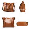 Storage Bags Fashion Women's Shoulder Bag Oil Wax Leather Handbag