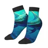 Herensokken Mooie onderwaterwereld Enkel 3D Oceaan Unisex Nieuwigheid Patroon Gedrukt Happy Low Sock Gift