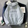 Frauen Y2k Casual Hoodies Herbst Winter Neue Tricolor Colorblock Brief Drucken Rundhals Langarm Femininas Pullover Pullover 230915