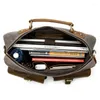 Briefcases Porte Document 's Briefcase Leather Laptop Bag Office S For Business Cool Designer