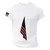 Homens camisetas Homens Algodão Mens Verão Dia da Independência Moda Casual Camisa Impressa Manga Curta Baseball Mom Gear