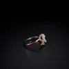 1Pc Rose Gold Sakura Flowers Zircon Branches Shell Flowers Open Ring Charming Cherry Blossom Adjustable Rings Women's Jewelry296I