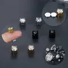 Boucles d'oreilles à dos 1-6 paires Punk Zircon magnétique boucle d'oreille aimant faux Non Piercing cristal Clip oreille manchette bijoux pour femmes hommes