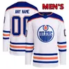 Özel Hokey Formaları Edmonton Mens Oilers 36 Jack Campbell 5 Cody Ceci 14 Mattias Ekholm 37 Warren Foegele 18 Zach Hyman Mattias Janmark EVANDER Kane Oscar Klefbom