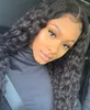 V Part Wig Water Water Wave Human Hair Band Middle Part for Black Women Upgrade Vparts شعر مستعار مجعد لا يترك 130 ٪ كثافة