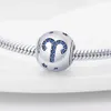 925 Sterling Silber Charms für die Schmuckherstellung für Frauen Perlen Neue Zwölf Sternbilder Perlen Original