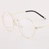 Модные солнцезащитные очки в оправе, круглые очки для мужчин и женщин, винтажные очки в стиле ретро, прозрачные очки из сплава по рецепту Po2290