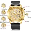 Orologi da polso orologi di moda di lusso da uomo Automatico Waterproof Watch Man Gold Oro