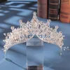 Hair Clips Elegant Wedding Crown Tiara Accessories Rhinestones Bridal Bridesmaid Headdress Prom Crystal Exquisite Charm