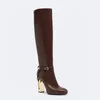 2023F Winter Women's Fashion Boots Ankle Elegant Premium Leather Short Boots and High Boots