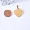 Charms 5pcs stal nierdzewna 2 cm lustro płaskie serce hurtowe wisiorki do biżuterii DIY, tworząc bransoletę ogonową końcową