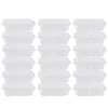 Conteneurs à emporter 50pcs boîtes transparentes avec couvercle boîte à Bento de salade de préparation de repas pour le Restaurant de cuisine