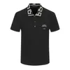 Designer de qualité haute de qualité en noir et blanc couleur Couleur commerciale de revers mince commerciale Polo M-3XL