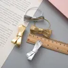 Hårtillbehör 1pc Gold Silver Pu Bow Lovely Kids Hairpins Children Headwear Baby Clips Ties Girl Elastic Bands