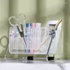 Storage Boxes Nordic Bathroom Organizer Acrylic Desktop Rack Jewelry Box Makeup Key Holder Brushes Sundries Lipstick Container