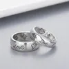Anel de banda feminino menina flor pássaro padrão anel com selo cego para carta de amor masculino anel presente para amor casal jóias w294185v