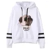 Felpe con cappuccio da donna Pug Women Gothic 2023 Tuta Abbigliamento Pullover vintage femminile