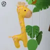 Wall Stickers Felt Baby Crib Mobile Jungle Safari Nursery Mobiles Animal Hanging Carousel 230928