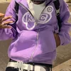 رجال Swoodies sweatshirts عتيقة الموضة الهيب هوب المطبوعة مقنعين القوطية الشرير الضخم الحجم up up سترة هوديي y2k الملابس 221231