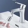 Kitchen Faucets 720/360 Degree Copper Faucet Sprayer Head Nozzle Rotatable Water Saving Splash-Proof Tap Aerator Bathroom Accessories
