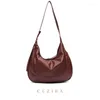 Evening Bags CEZIRA Large Capacity Women PU Vegan Leather Hobo Shoulder Fashion Trend Designer Female Casual Daily Handbags Purse Travel