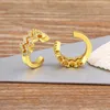 AIBEF Mode Gold Farbe Ohr Manschetten Für Frauen Mädchen Niedlichen Zirkonia Schmuck Gefälschte Piercing Clip Rücken Ohrringe
