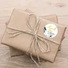 Bolsas de joalheria agradecem adesivo de capa de ouro rótulos de vedação 500pcs/rolo de 1 polegada Tags florais para apoiar a decoração de pacote de caixas de presente de negócios