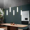 Pendellampor sovrum säng ledning ljus modern minimalistisk restaurang levande matsal ljuskrona nordisk glas hängande lampbelysning