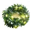 Strängar LED -stränglampor Tiny Leaf Street Garlands Julgrandekorationer för utomhusbröllopsår Fairy Garden 5m 3m 2m 2m