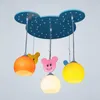 Kolye lambalar Led Yaratıcı Ahşap Çocuk Odası Saçma Lamba Sevimli Sıcak Bebek Tavan Yatak Odası