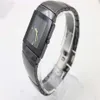 Rabatt Black Dial Limited Watch Womens Golden Pointer Wristwatch Black Stainless Womens Watches2737