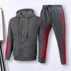 Gym Odzież Mężczyźni TrackSuit Przytulny bluza spodnie dresowe Sprężyna jesienna streetwear Trendy Relaked Fitbed Mankiet Spodnie z kapturem z kapturem
