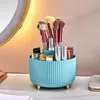 Förvaringslådor Desktop Organiser Practical Open Design Plastiska sovrum Läppstift Eyebrow Pen Box för hushåll