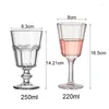 Copos de vinho 2pcs Retro Glass Retro com relevo Champagne Flute Home Juice Copo Driving Bar Party Festa de Goble